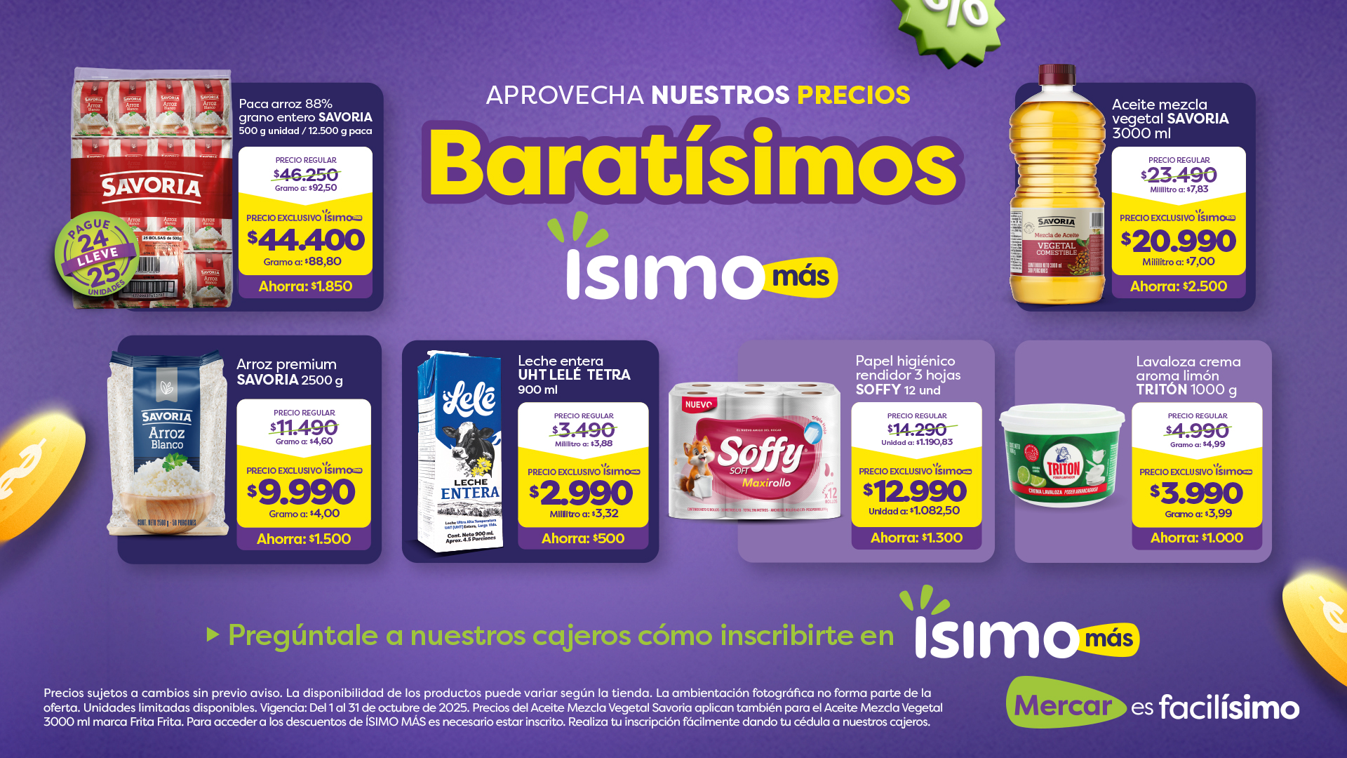 Baratísimos Octubre